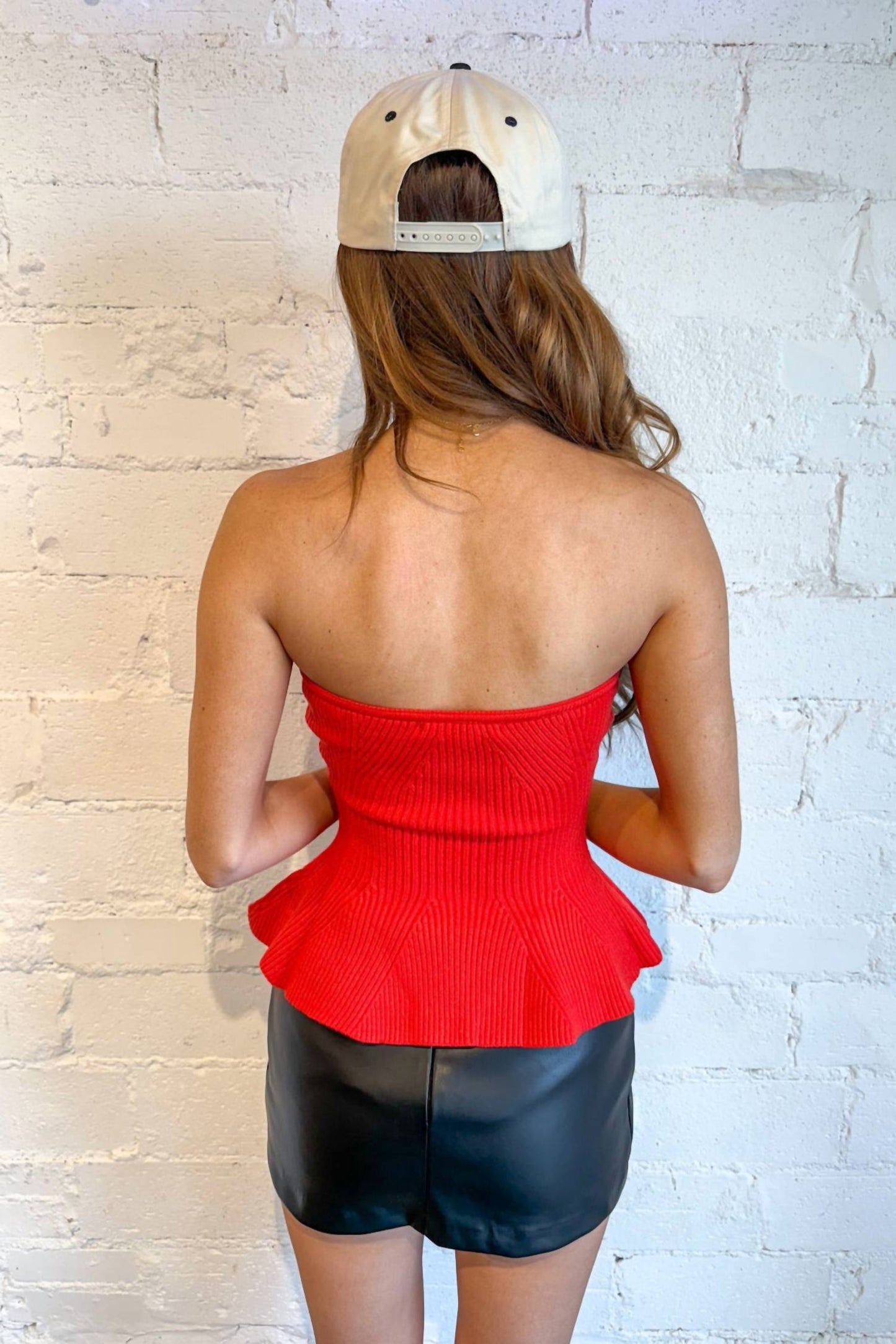 Adeline - Barely There Peplum Top