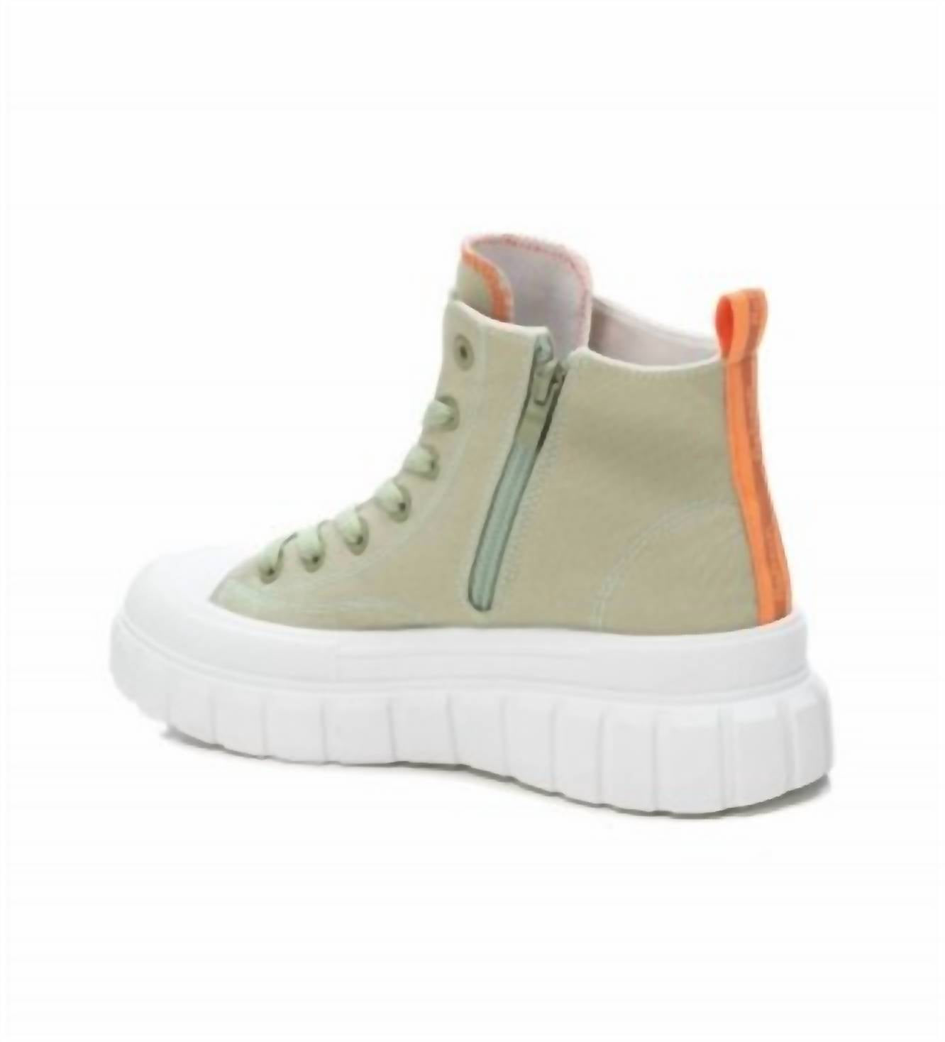Xti - Women's Canvas High top Ankle Boots