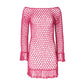 Soah - Women's Violet Crochet Mini Dress