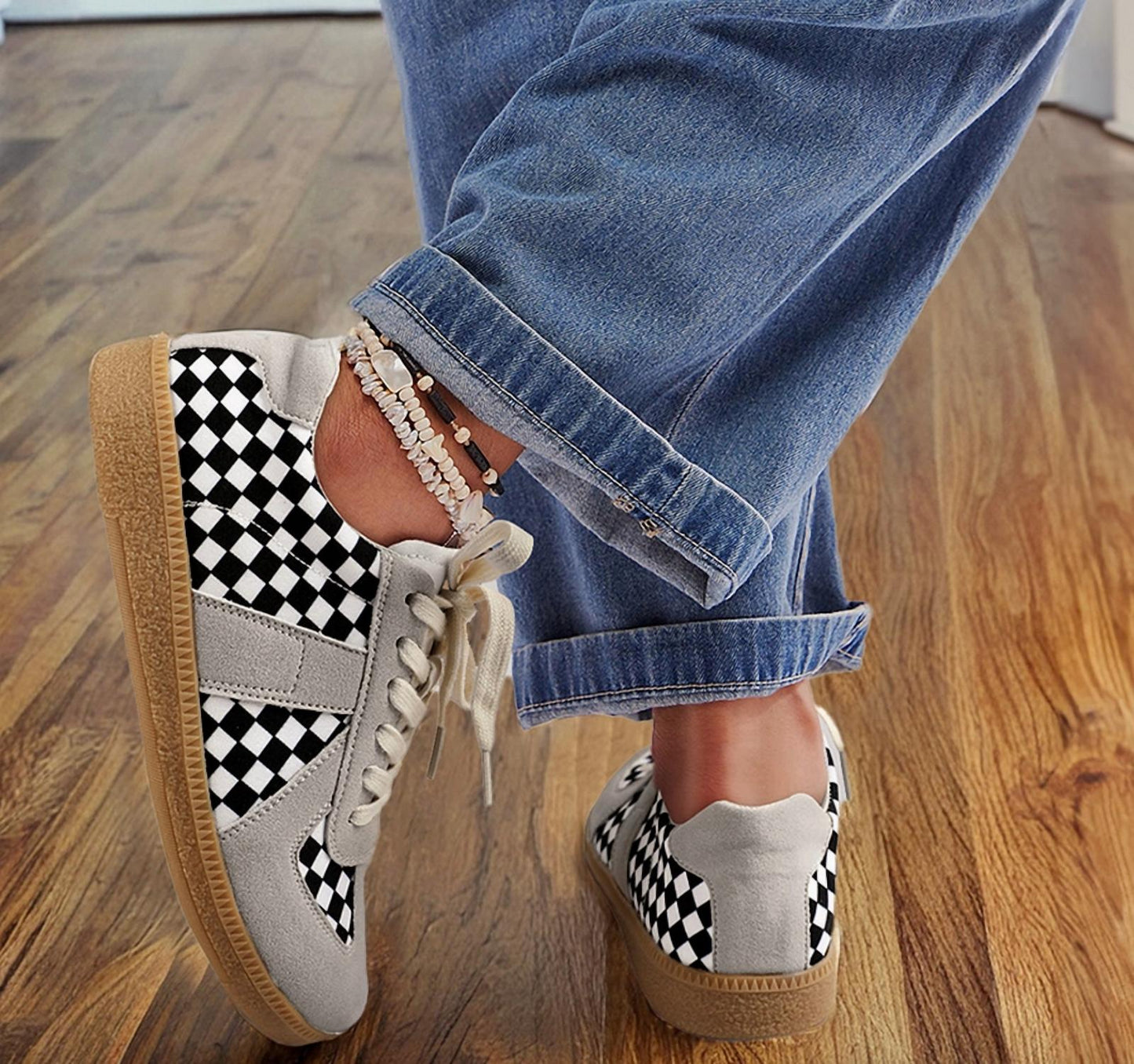 1 The Woman - Women's Checkerboard Shoes