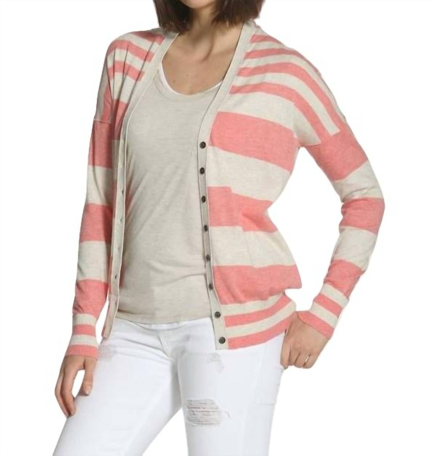 Label+Thread - Striped Cotton Cardigan