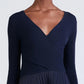 Derek Lam 10 Crosby - Anika Wrap Pleated Sweater Dress