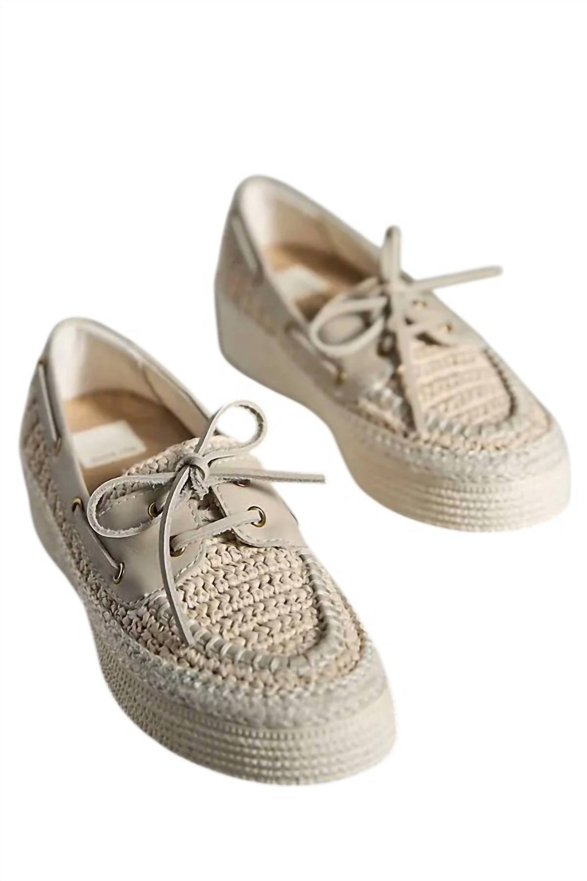 Dolce Vita - Women's Leather & Raffia Boat Shoes