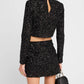 Frame - Cropped Sequin Top