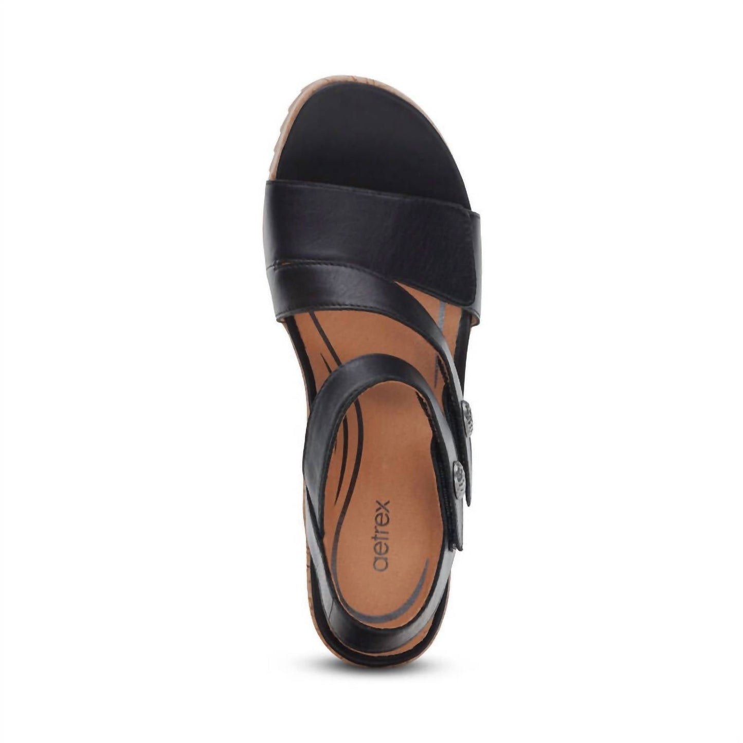 Aetrex - Women's Madelyn Quarter Strap Wedge