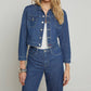 L'Agence - Koda Cropped Denim Jacket