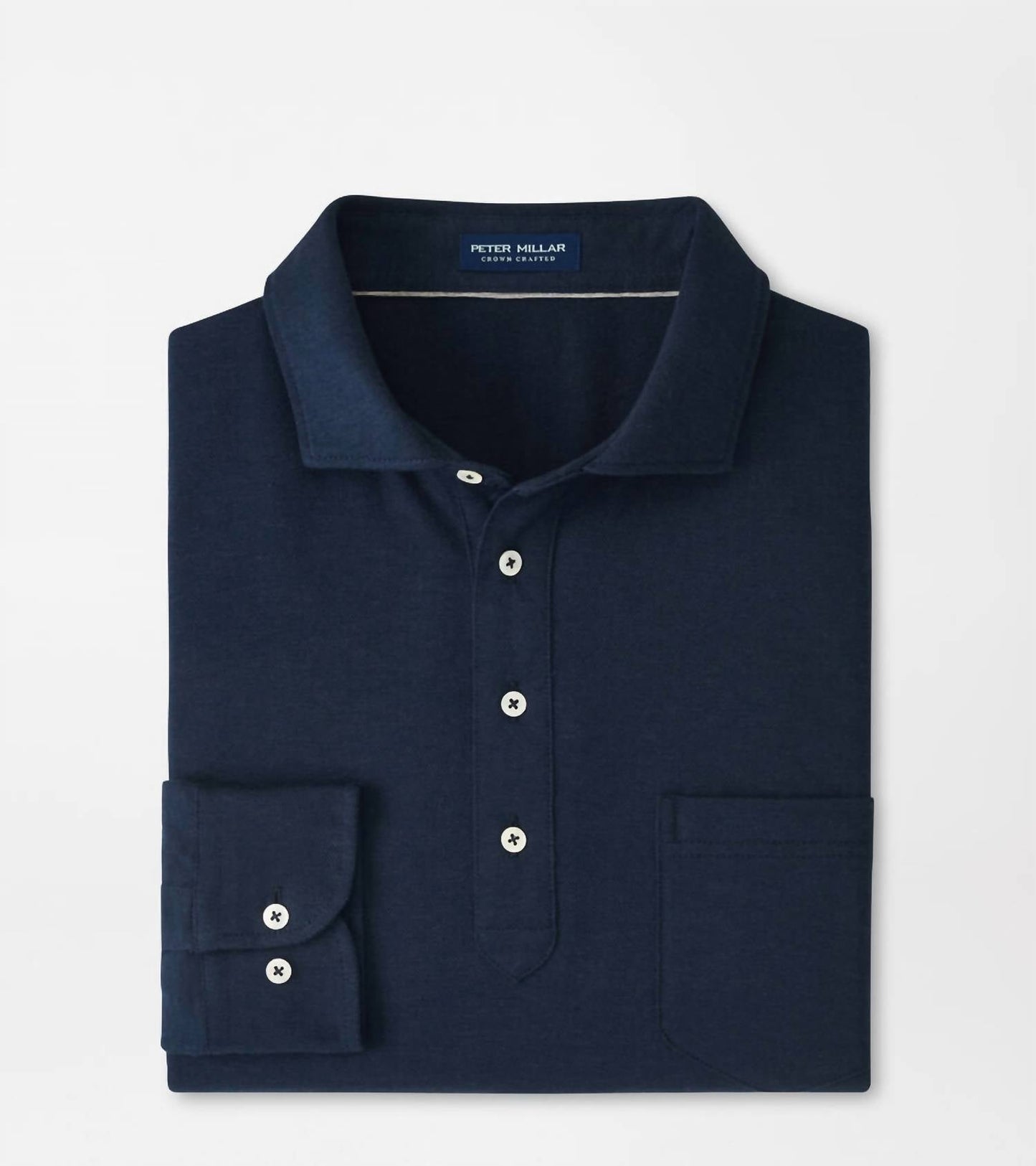 Peter Millar - Men's Amble Long Sleeve Cotton Cashmere Polo