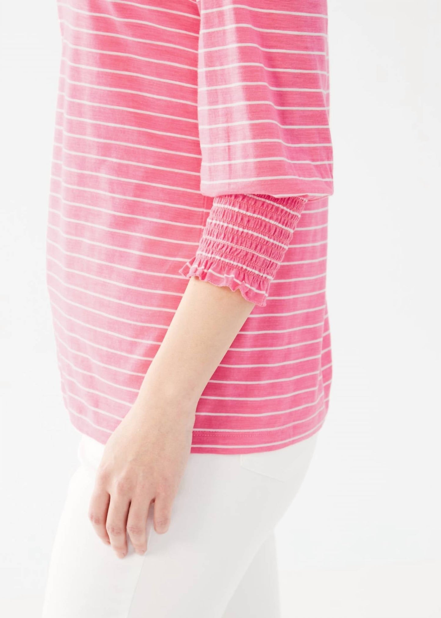 Fdj - Smocked Cuffs Top