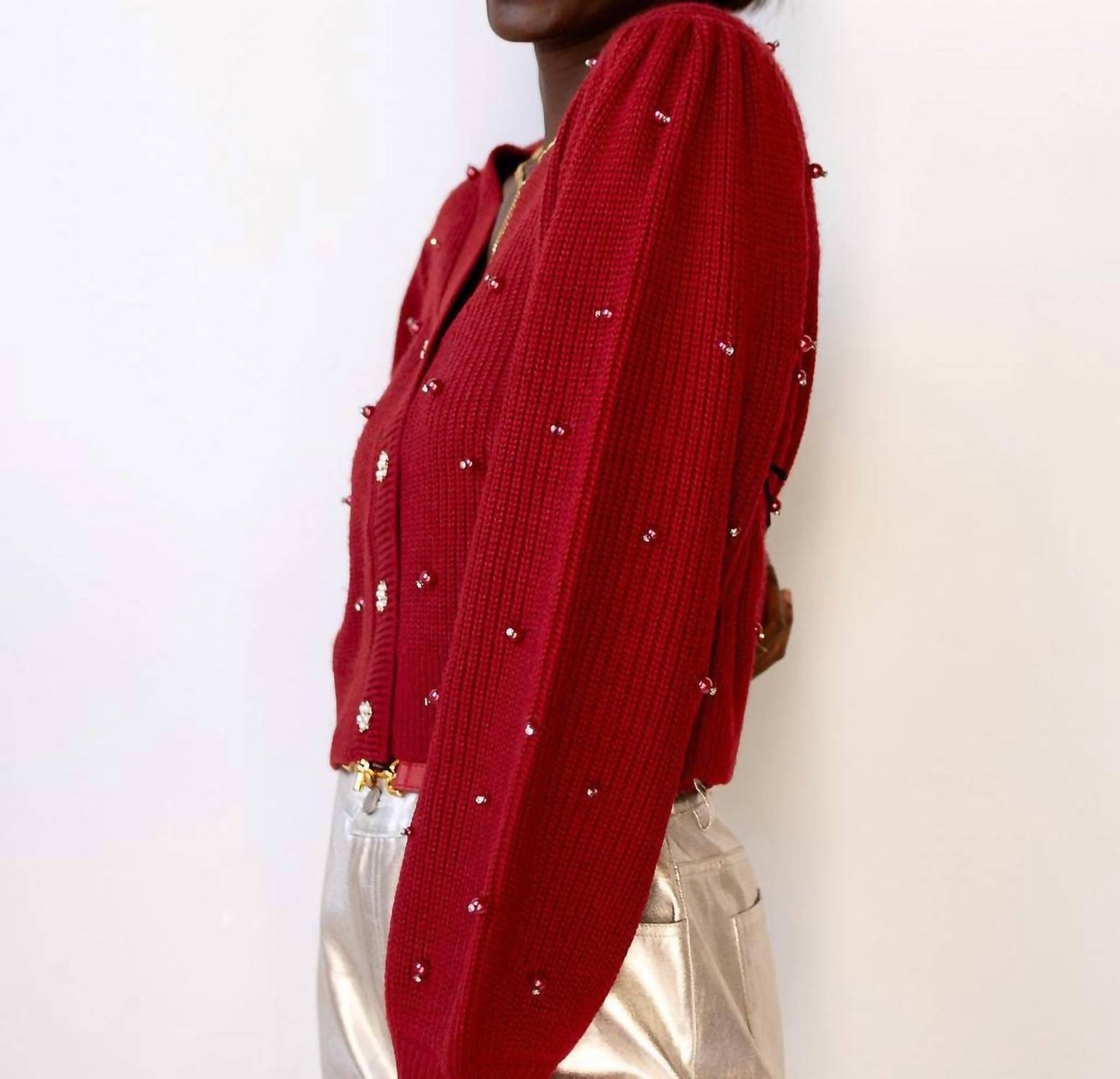 Astr - Delsie Long Sleeve V-neck Cardigan