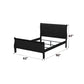 Louis Philippe Sleigh Style Bed