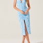 Astr - Palmero Floral Ruched Midi Dress