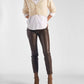 Elan - Heidi V-neck Sweater Collar Top Set