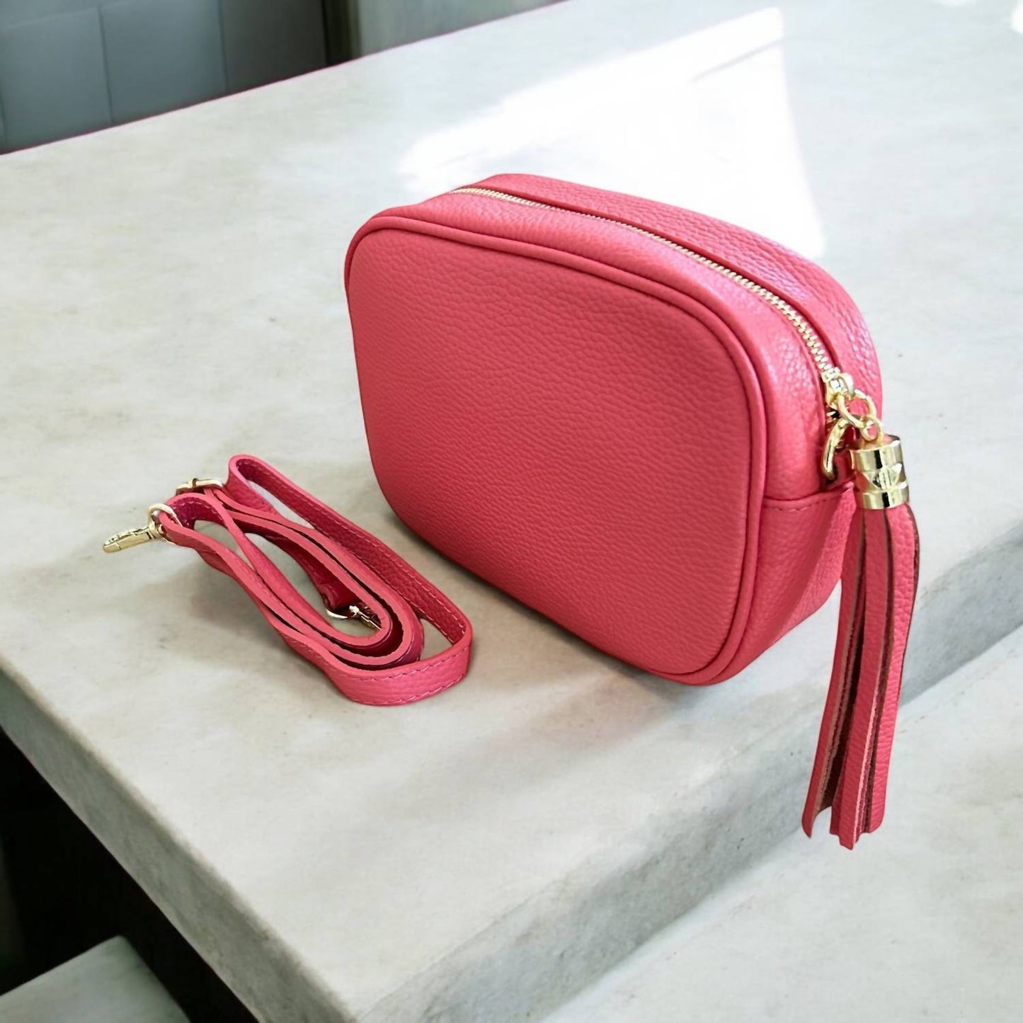 Cadenza Italy - Women's Bianca Leather Crossbody Bag