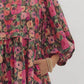 Entro - Floral Puff Sleeve Dress