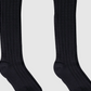 Girls Knee High Casual Socks Cat & Jack - 2-Pack Black Size S