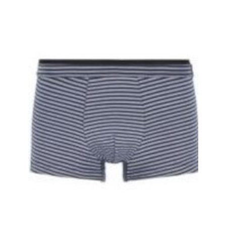 HUGO BOSS Mens Navy Cotton Striped Everyday Boxer Brief Size: XL
