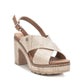 Xti - WOMEN'S HEELED PLATFORM SANDALS