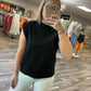 Entro - Braided Detail Cap Sleeve Top