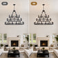 39.37 Inch 3-Tiers Wagon Wheel Chandelier