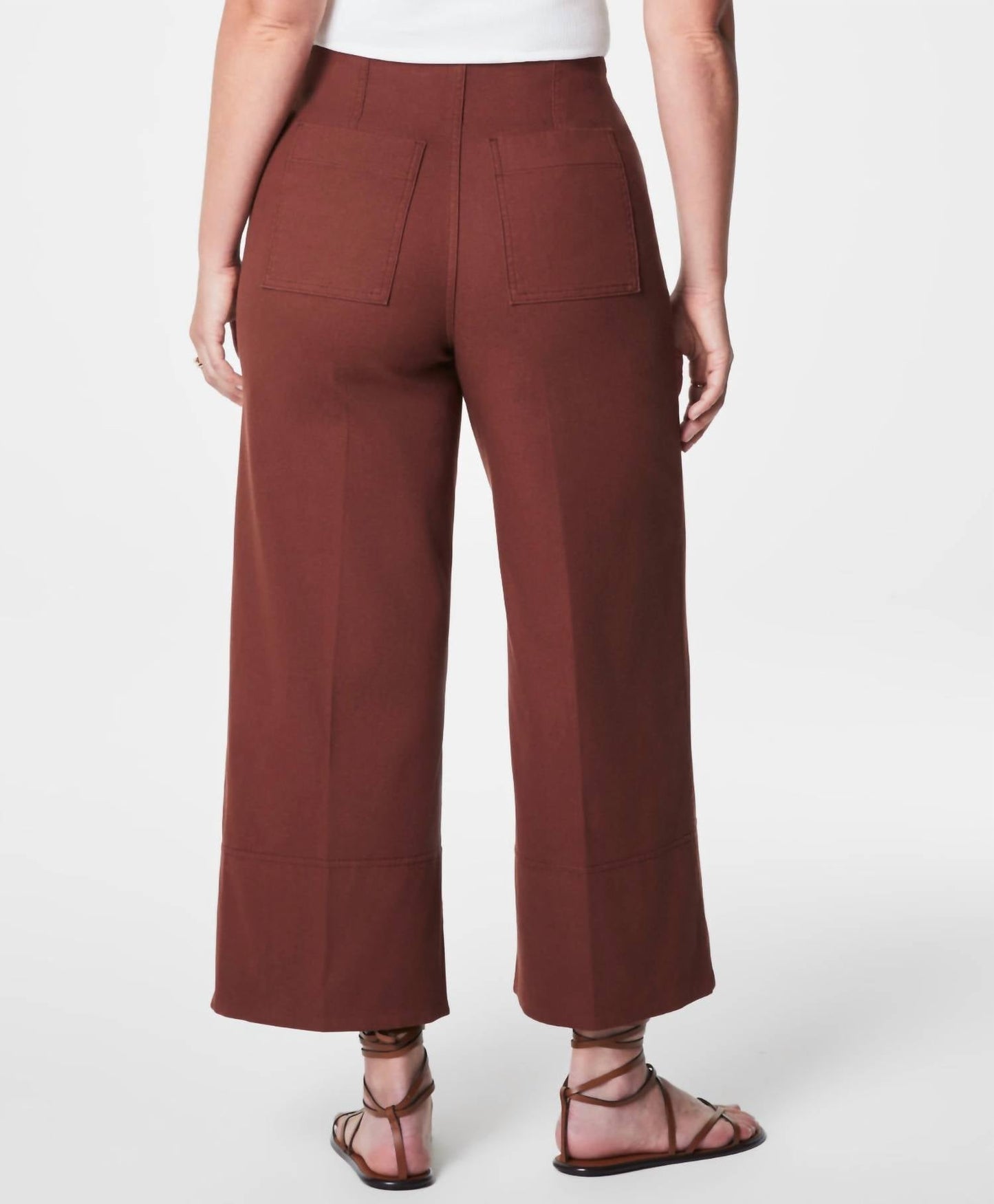 Spanx - Stretch Twill Cropped Wide-Leg Pant