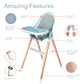 Children of Design 6 in 1 Deluxe High Chair with Cushion