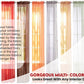 J&V TEXTILES 4-Pack Value: Solid Sheer Window Curtain Panels
