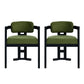 Stylish Indoor Upholstered Wood Dining Chair Set of 2