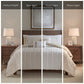 King 3 Piece Cotton Yarn Dyed Comforter Set