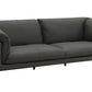 Tadi - Top Grain Leather Loveseat - Black