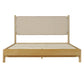 Premium Rubber Wood Platform Bed Frame, Queen Size with Headboard