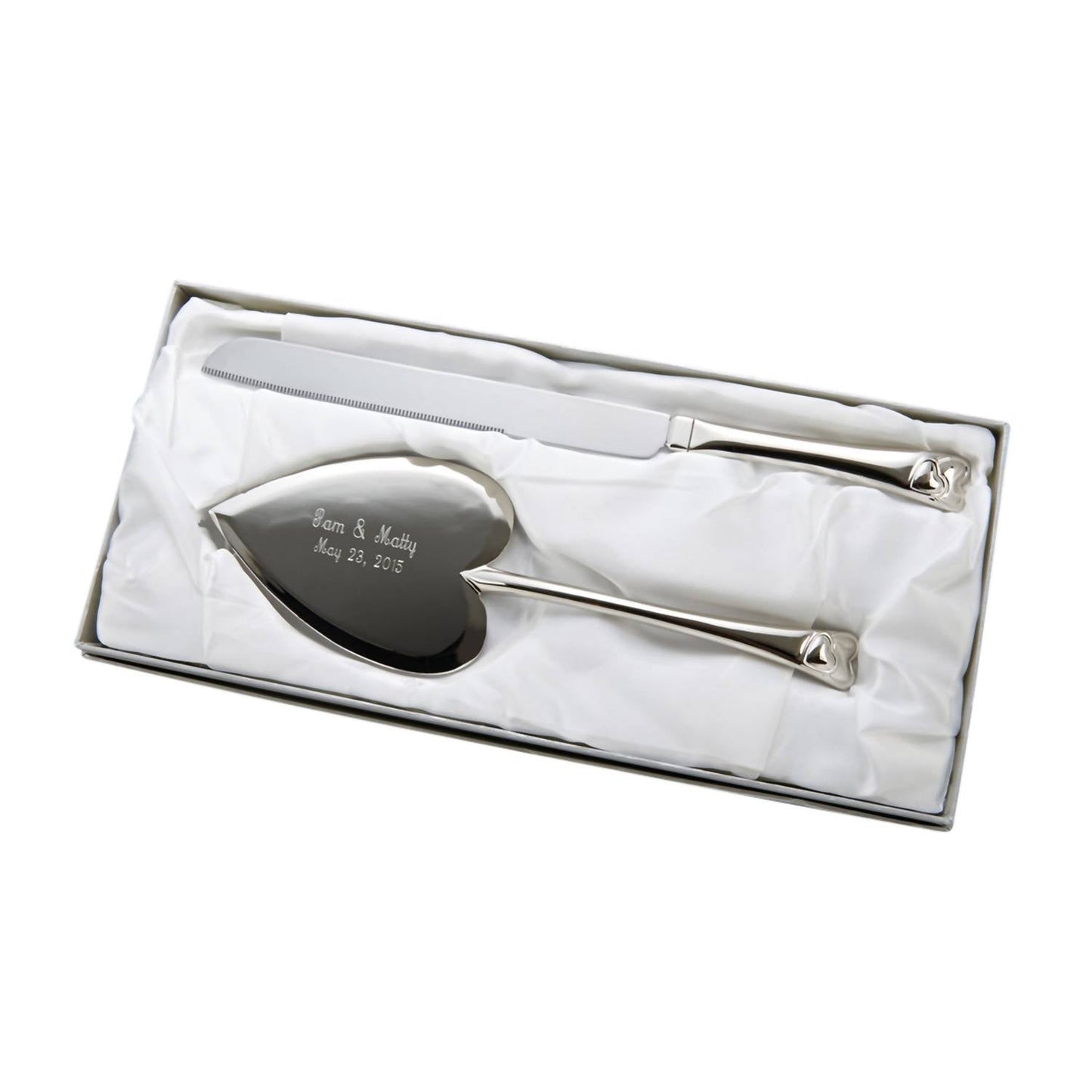 Creative Gifts International - Knife & Server Set With Heart Motif