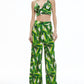 Alice + Olivia - Russell Palm Wide-leg Pant