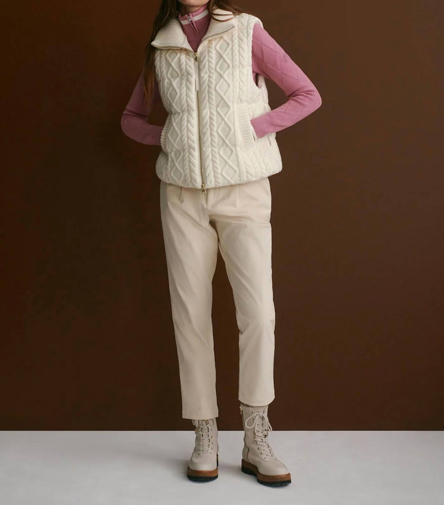 Varley - Irina Cable Knit Gilet