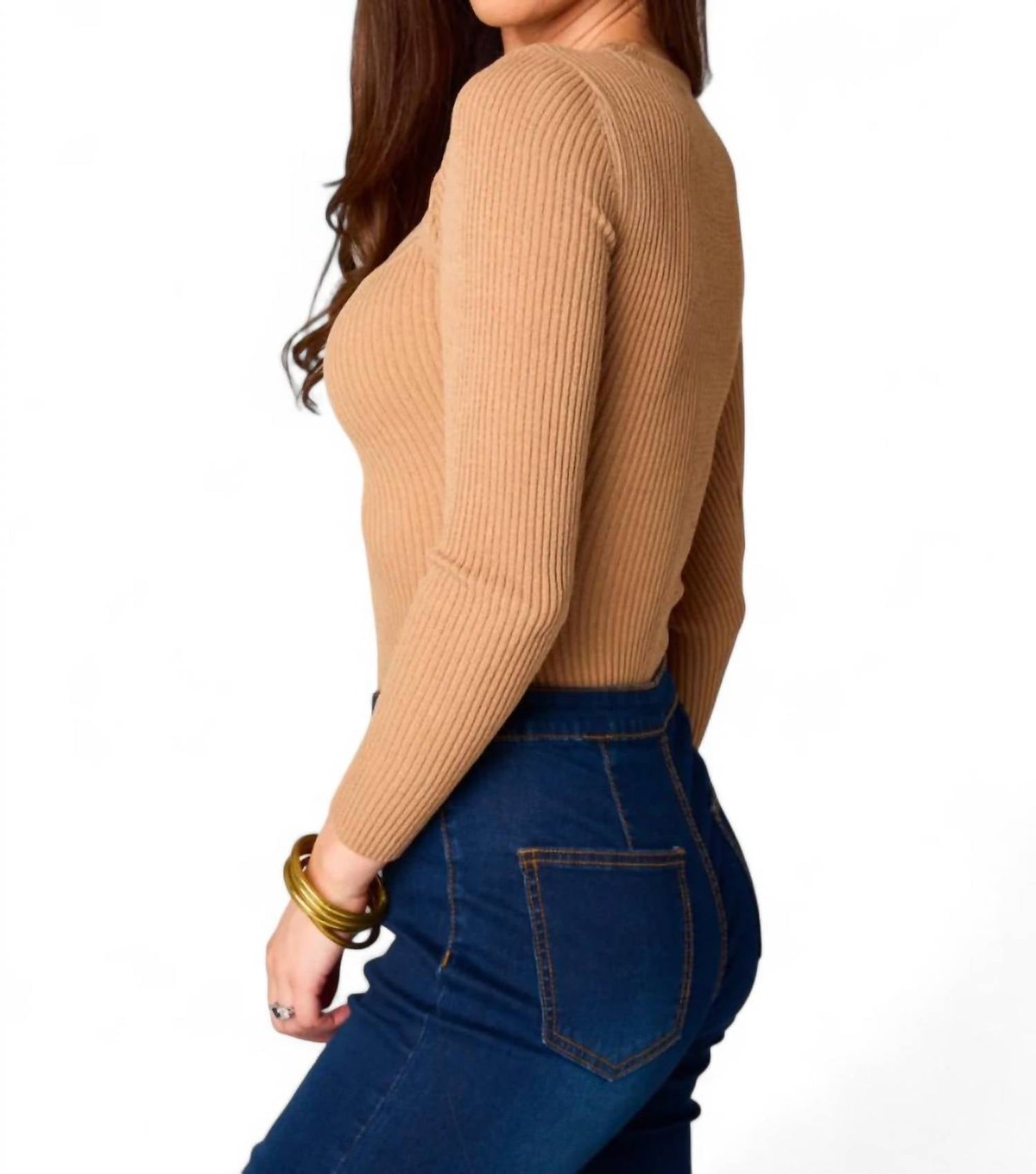 Buddylove - Nadia Long Sleeve Cutout Bodysuit