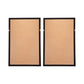 Leaf Shadow Box Wall Decor (Set of 2) - White / Gray
