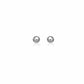 14k White Gold Classic Round Stud Earrings (5.0 mm)