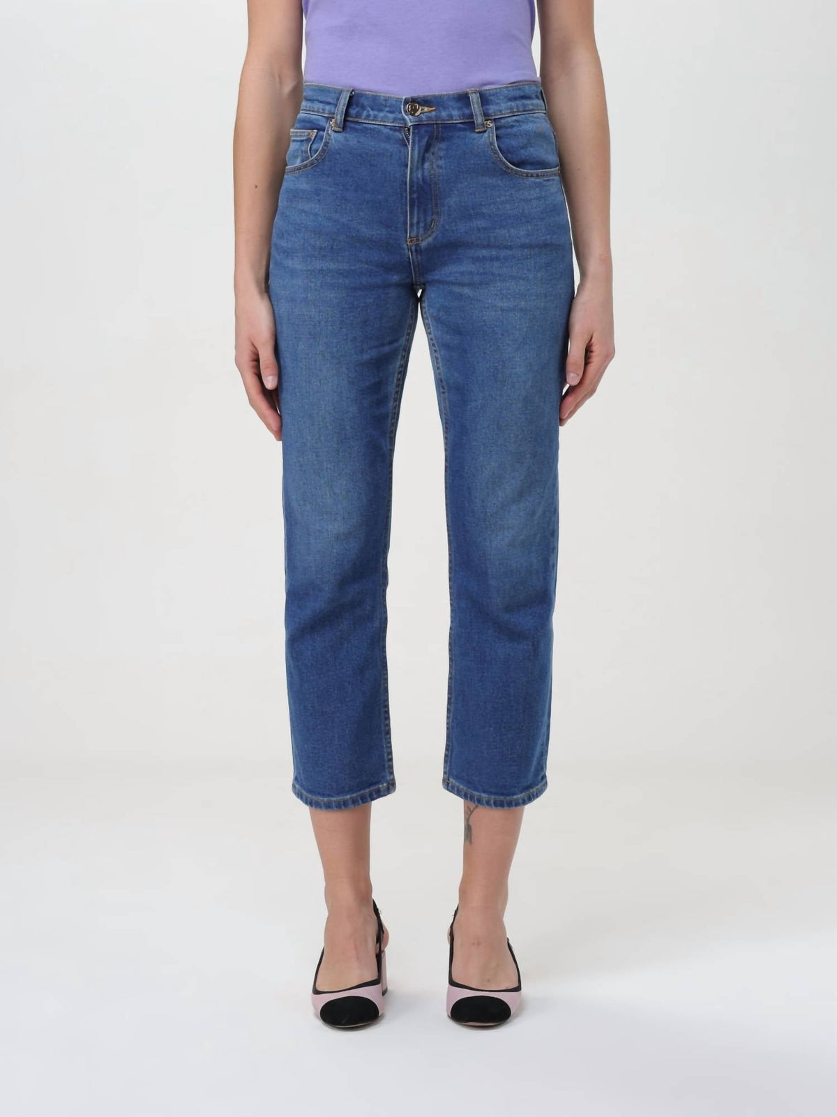Tory Burch - Cropped Flare Jeans