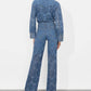 Alice + Olivia - Finely Cropped Oversized Shirt