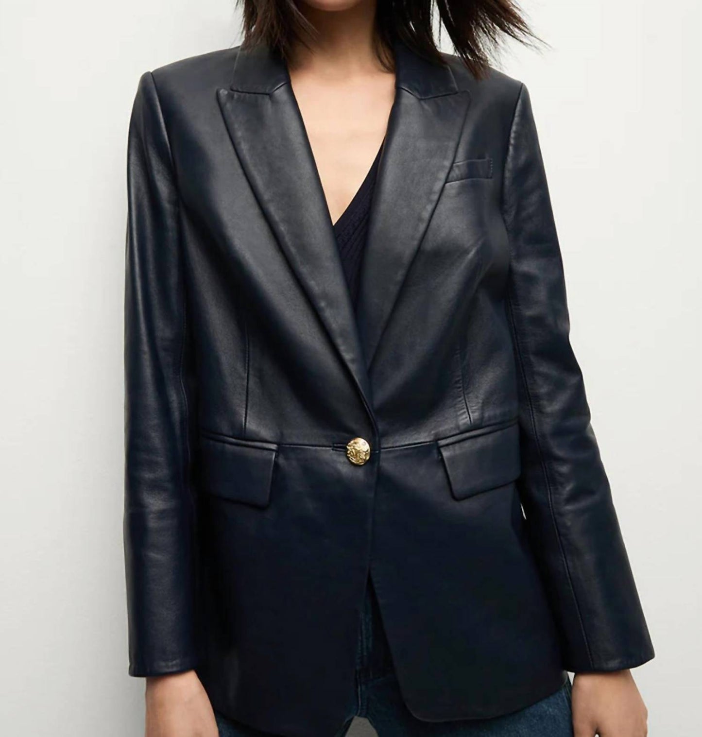 Veronica Beard - Vega Leather Dickey Jacket