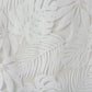 Palm Leaf Burnout Sheer Window Curtain White 50x63