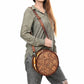 अमेरिकन डार्लिंग - महिलाओं के लिए कैंटीन हैंड टूल्ड जेनुइन लेदर वेस्टर्न बैग