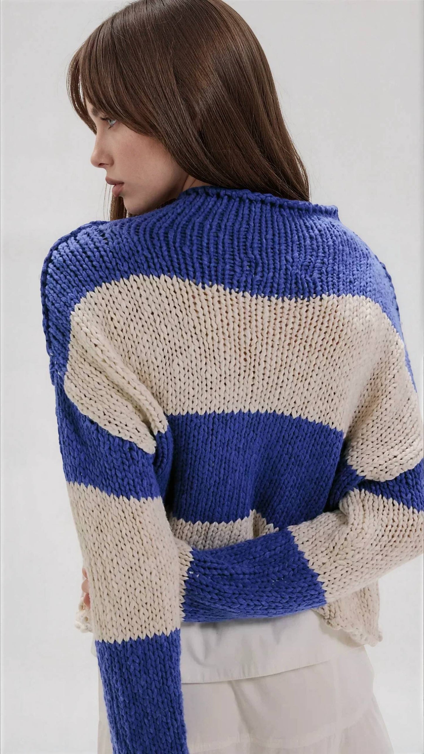 Free People - Opal Rollneck Knit Stripe Sweater