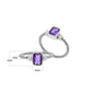 Bali - Women's Amethyst Quartz Ring