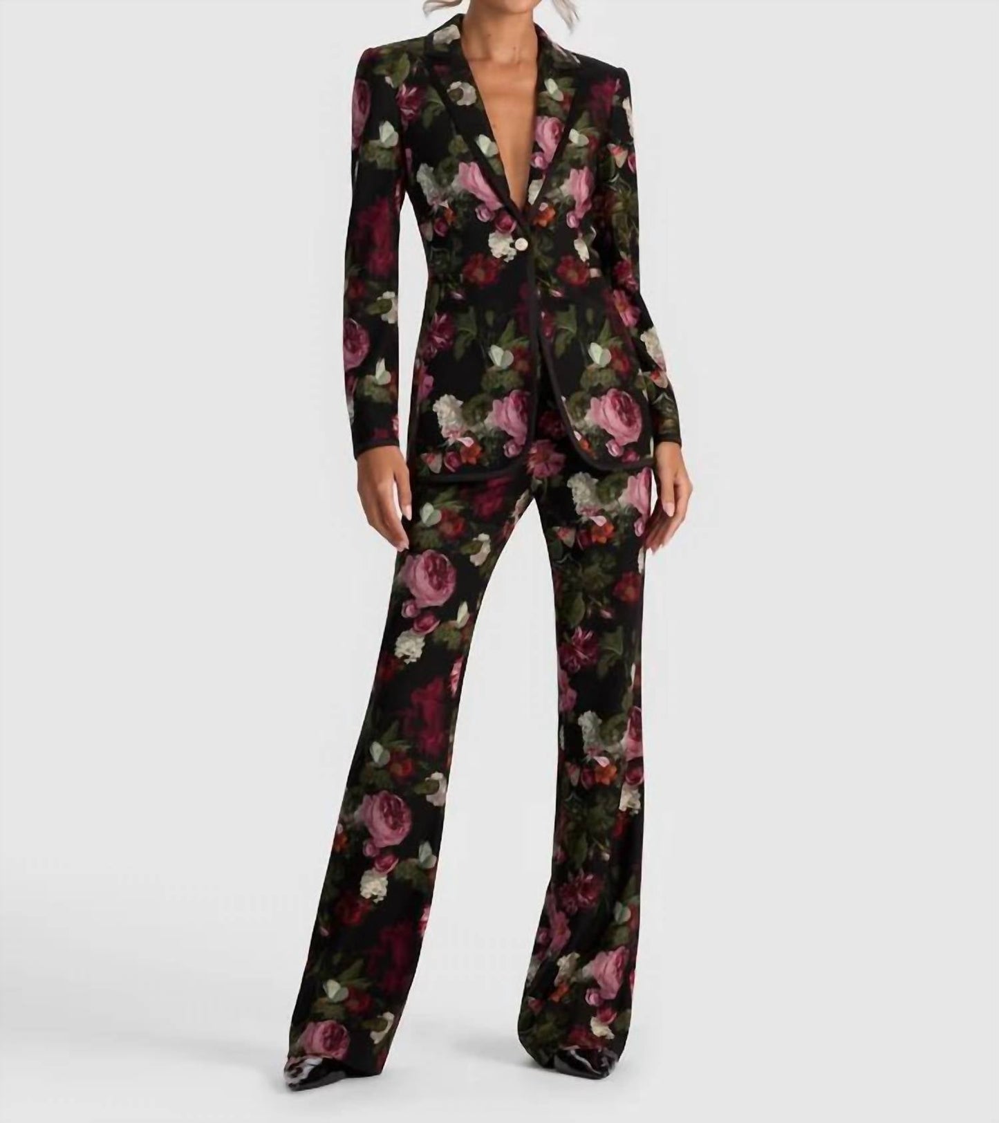 Alice + Olivia - Breann Floral Slim Fit Blazer