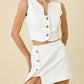 Day + Moon - Wesley Cutout Button Down Vest