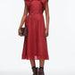 3.1 Phillip Lim - Sleeveless Draped Bow Midi Dress With Belt
