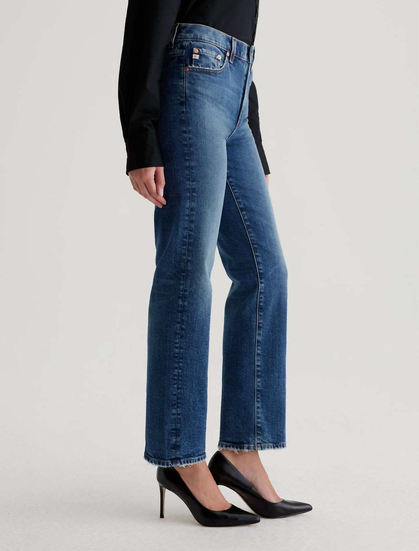 Ag Jeans - Brinley Mid-rise Straight Denim Jeans