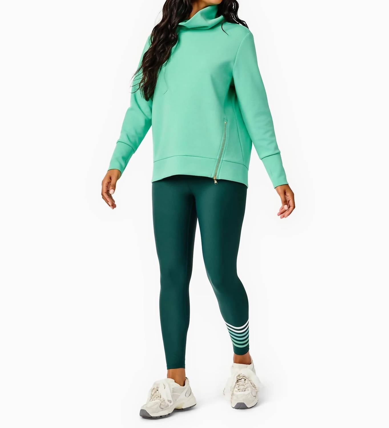 Addison Bay - Polished Double Knit Zip Everyday Pullover