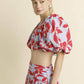 Aureum - Shirred Cropped Top