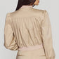 Generation Love - Sariah Cotton Sateen Bomber Jacket